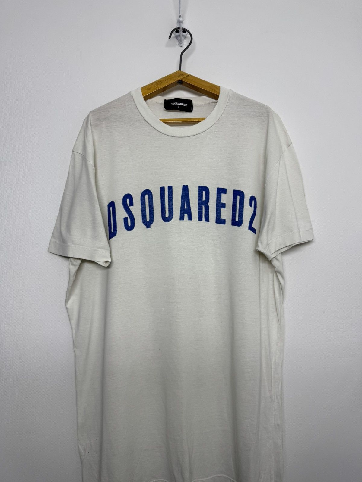 Dsquared2 Vintage Y2k Dsquared2 Big Logo T-Shirt 00’s Size US L / EU 52-54 / 3 - 3 Thumbnail