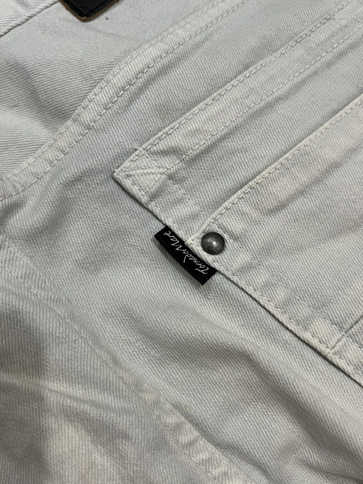 Tornado Mart Tornado Mart Clawmark White Denim Jeans Size US 34 / EU 50 - 8 Thumbnail