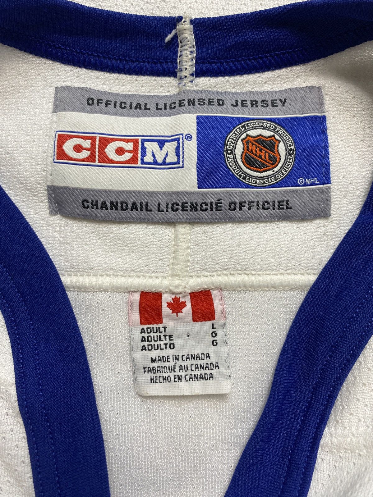 Ccm × NHL × Vintage Toronto maple leafs nhl ccm sport vintage jersey 90s white Size US L / EU 52-54 / 3 - 9 Thumbnail