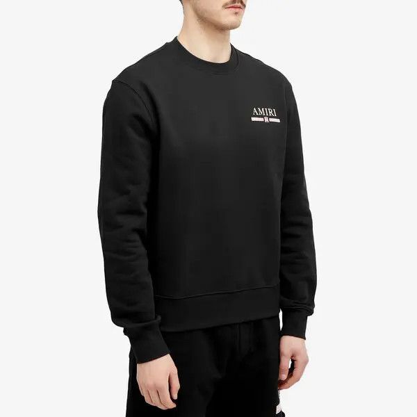 Amiri o1mle0326 MA Watercolor Bar Crewneck Sweatshirt in Black Size US S / EU 44-46 / 1 - 2 Thumbnail