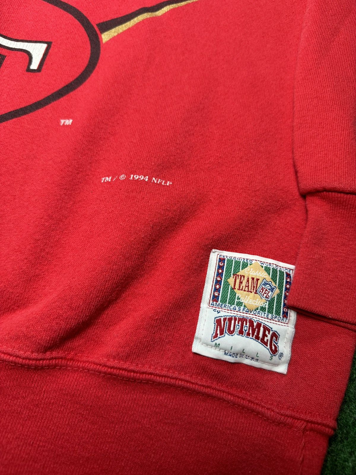 NFL × Nutmeg × Vintage Vintage 90s San Francisco 49ers Nutmeg Mills Sweatshirt Size US L / EU 52-54 / 3 - 4 Thumbnail