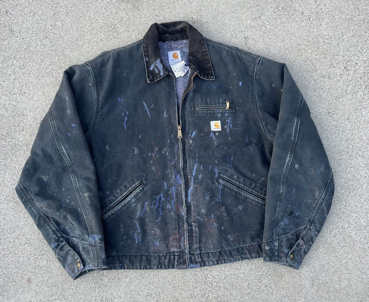 Carhartt Vintage Custom Carhartt Detroit J01 Jacket Distressed Thrash Size US XL / EU 56 / 4 - 3 Thumbnail