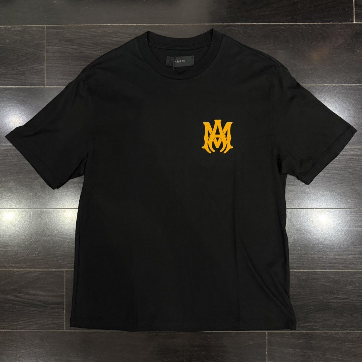 Amiri Amiri MA Logo Tee Black/Yellow Size US S / EU 44-46 / 1 - 1 Thumbnail