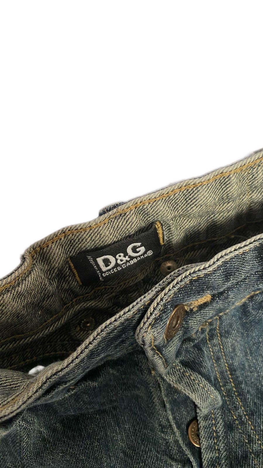 Arts & Science × Dolce & Gabbana × Vintage 2000s Dolce&Gabbana Patchwork Denim Size 25" / US 0 / IT 36 - 2 Thumbnail