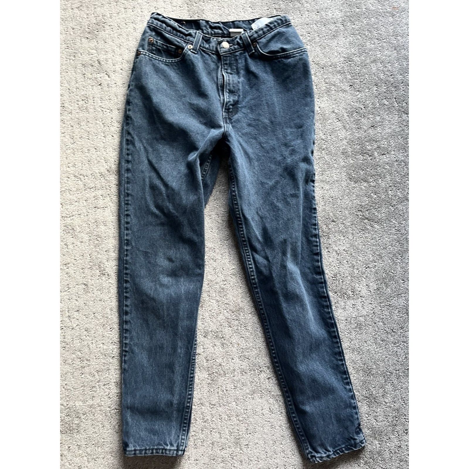 Levi's VINTAGE Levi's 512 Mom Jeans Slim Fit Tapered Leg Women Size 11 Blue Denim 90s Classic Size 32" / US 10 / IT 46 - 3 Thumbnail