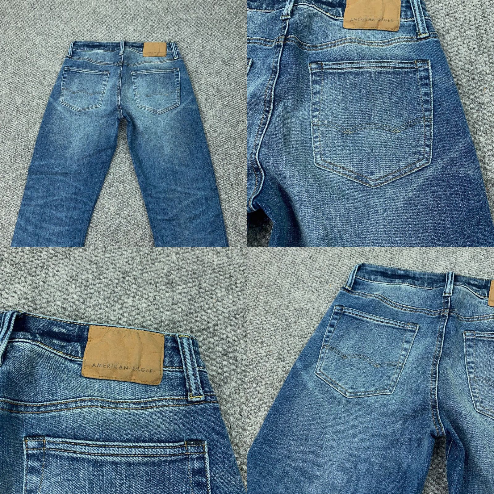 American Eagle Outfitters American Eagle Jeans Mens 30x32 Slim Staright Blue Next Level AirFlex Faded Size US 30 / EU 46 - 9 Thumbnail