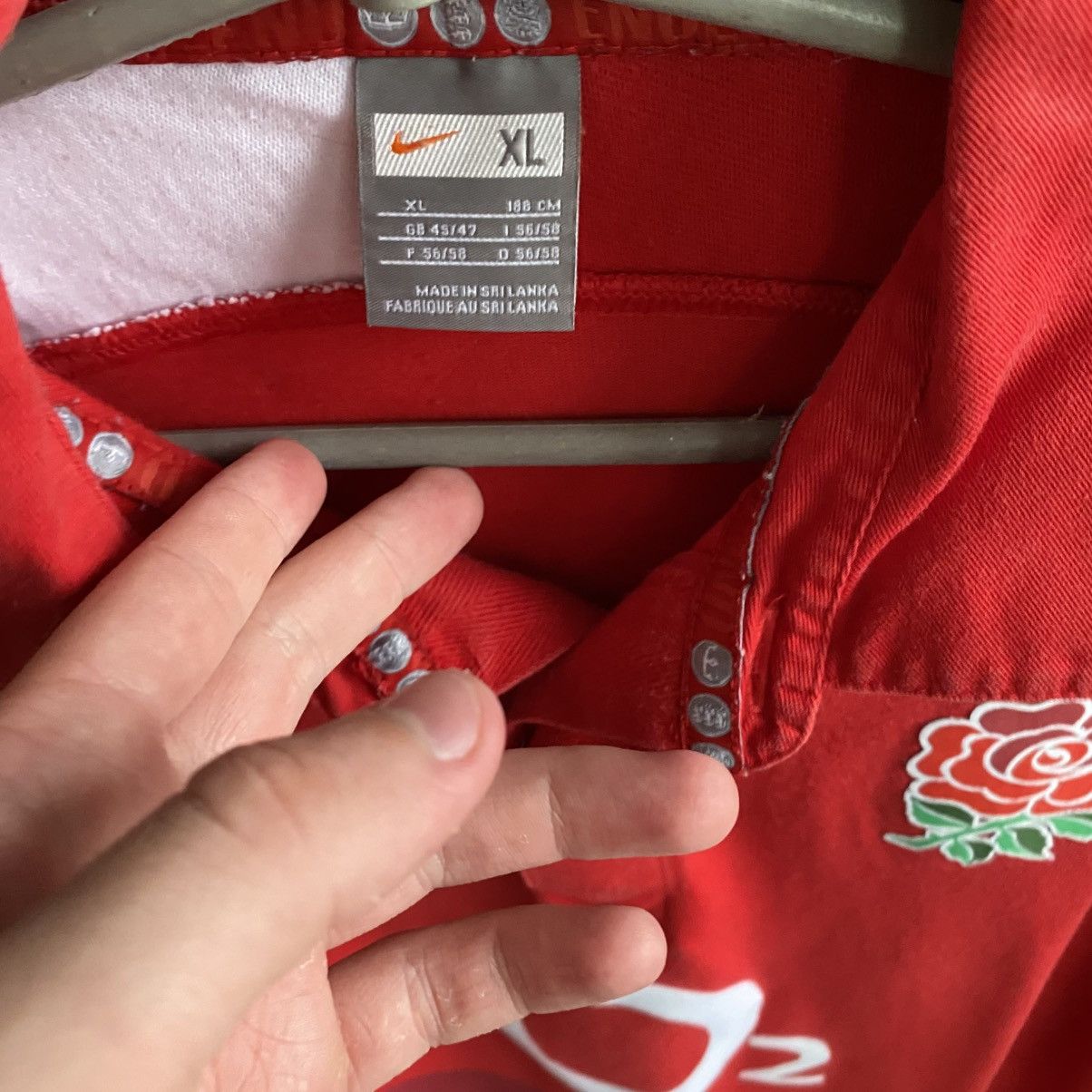 Nike Vintage Nike England Rugby Big Logo O2 streetwear polo Size US XL / EU 56 / 4 - 6 Thumbnail