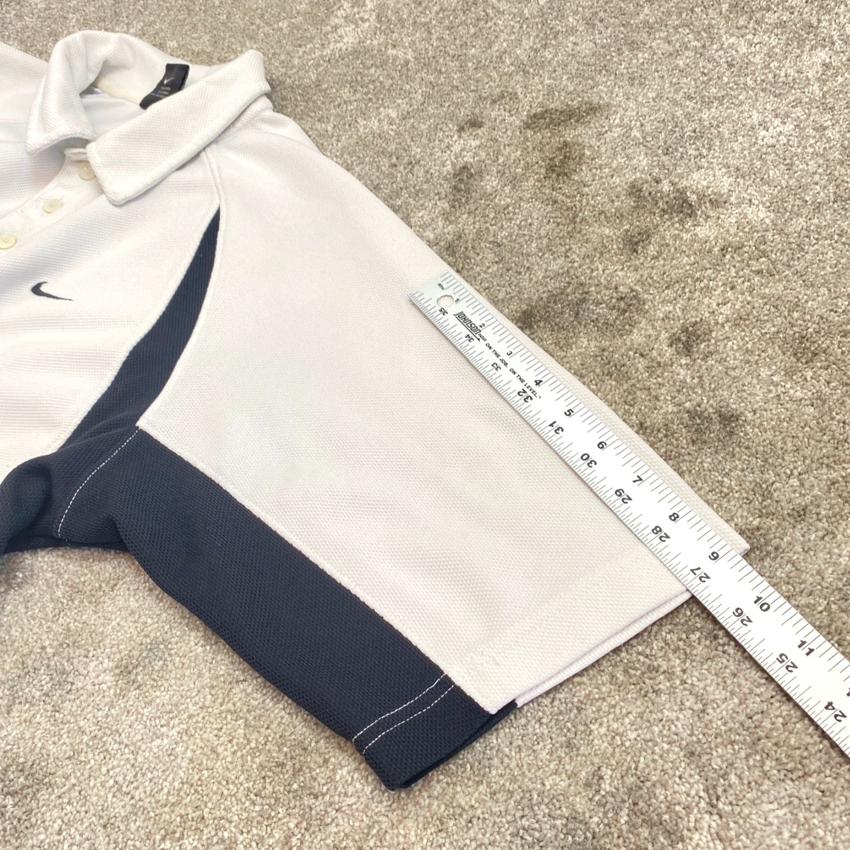 Nike Nike Team Polo Shirt Men's M Dri-Fit Short Sleeve White Black Trim Golf Size US M / EU 48-50 / 2 - 8 Thumbnail