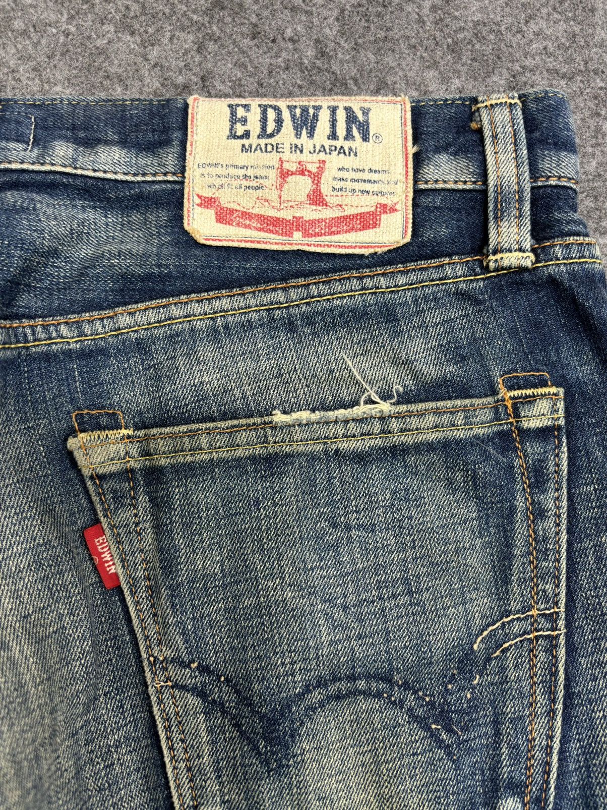 Edwin 💥Cool Fades💥Edwin 503 Regular Stonewash Fades Denim F493 Size US 34 / EU 50 - 13 Thumbnail