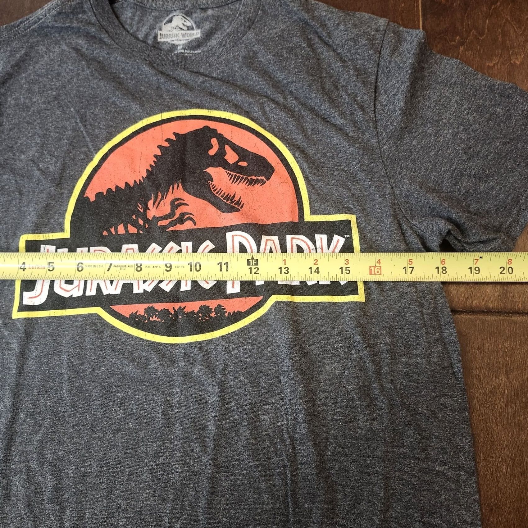 Vintage Jurassic Park Jurassic World Logo T Shirt Mens M Gray Graphic Tee Size US M / EU 48-50 / 2 - 7 Thumbnail