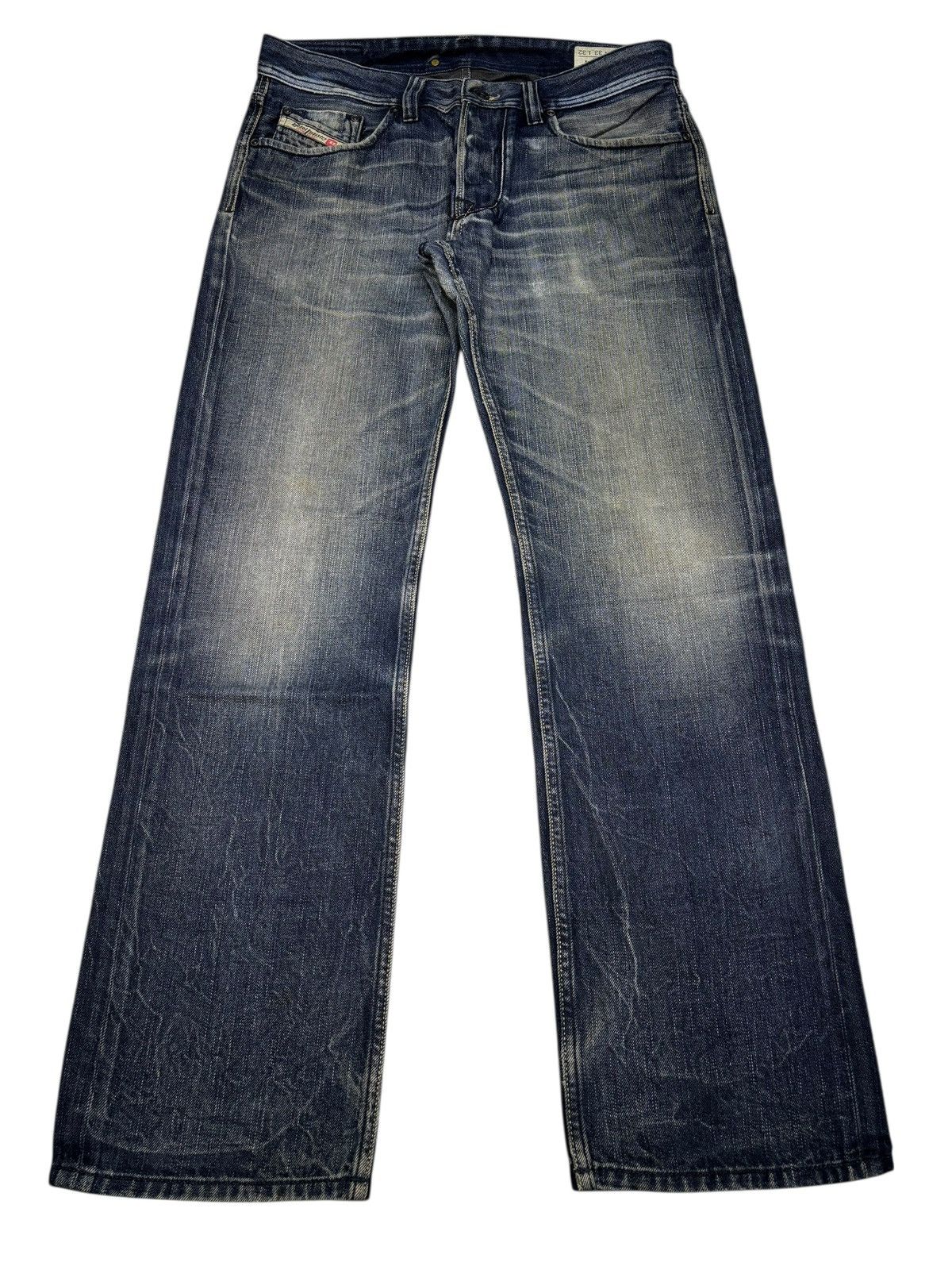 Diesel DIESEL LARKEE LOOSE WIDE DARK DENIM JEANS Size US 33 - 1 Thumbnail