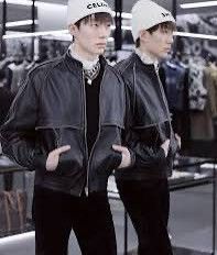 Celine CELINE FW21 Raglan Lamb Leather Jacket with Zip Details Size US M / EU 48-50 / 2 - 7 Thumbnail