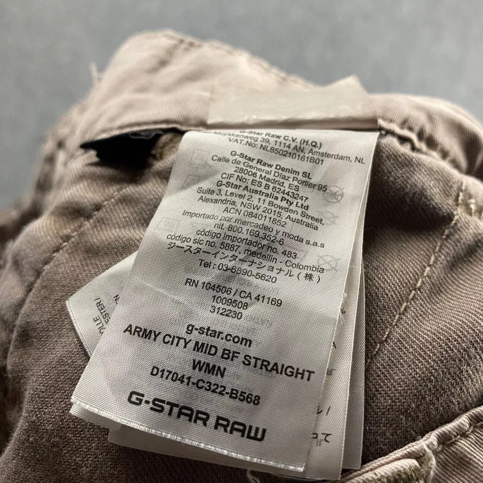 G-Star G Star Raw Pants Women's 27x30 Army City Mid Rise Boyfriend Size 27" / US 4 / IT 40 - 12 Thumbnail