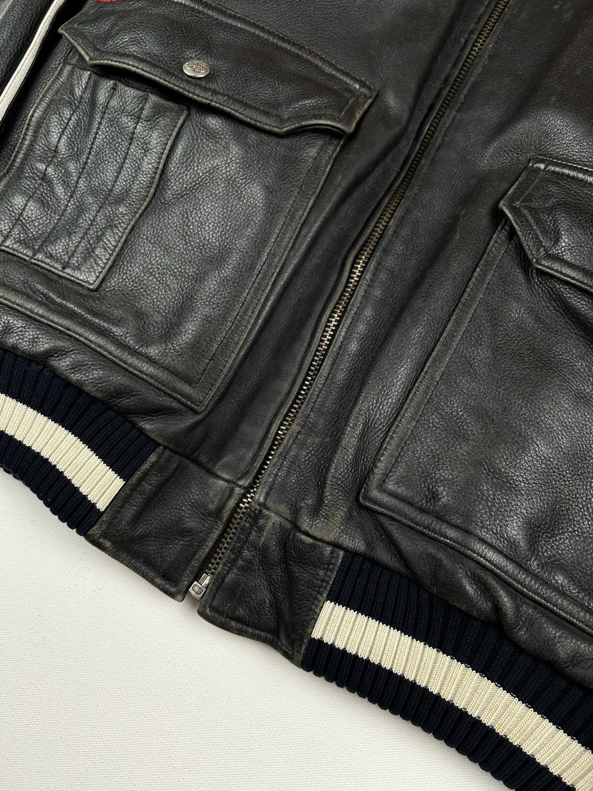 Ecko Unltd. × Vintage 90s-2000s Ecko Unlimited Leather Jacket Size US L / EU 52-54 / 3 - 8 Thumbnail