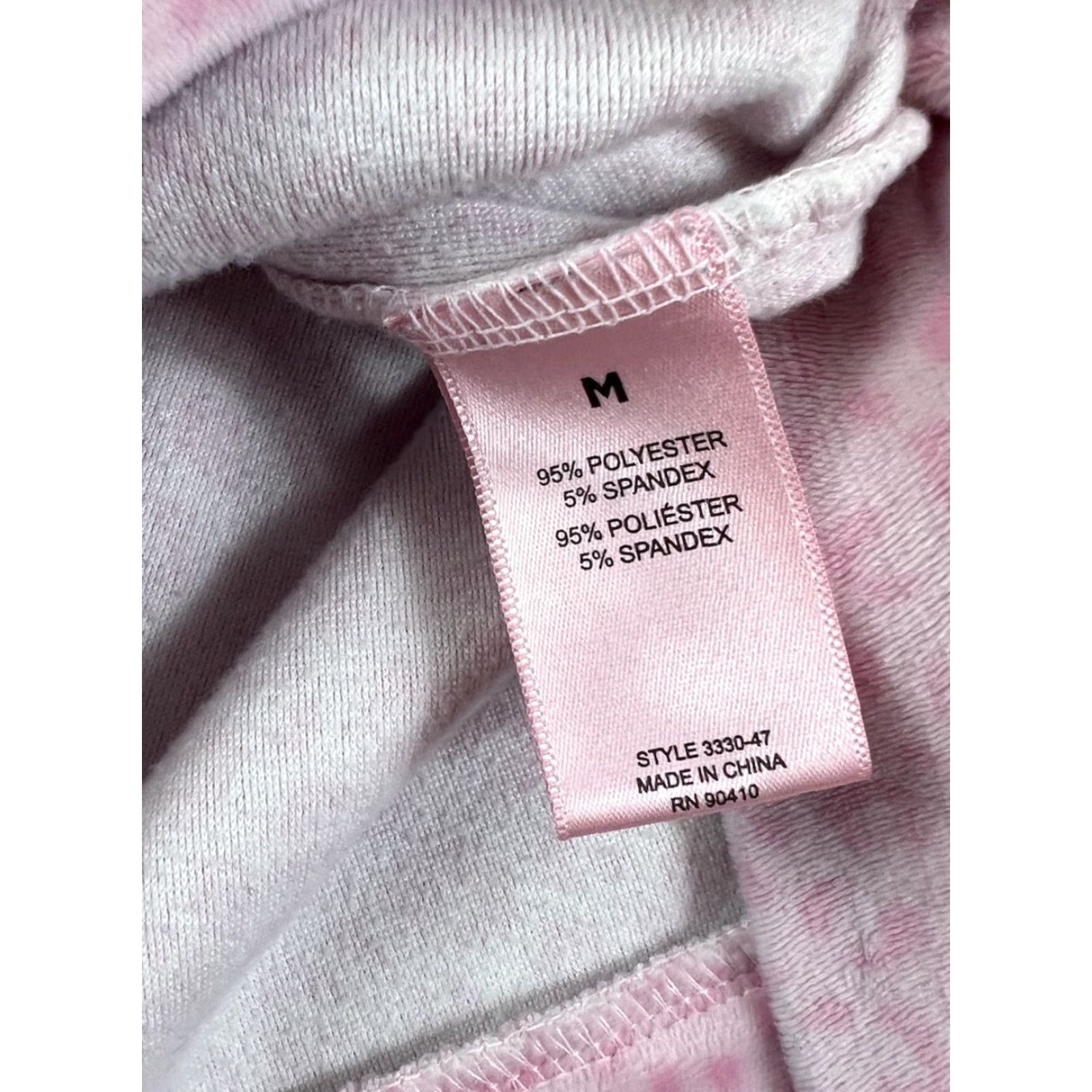 Juicy Couture Juicy Couture Women Sleep Top Pink Leopard Rhinestone Velour Medium Cozy Round Neck Pullover Sleeves Long Size M / US 6-8 / IT 42-44 - 6 Thumbnail