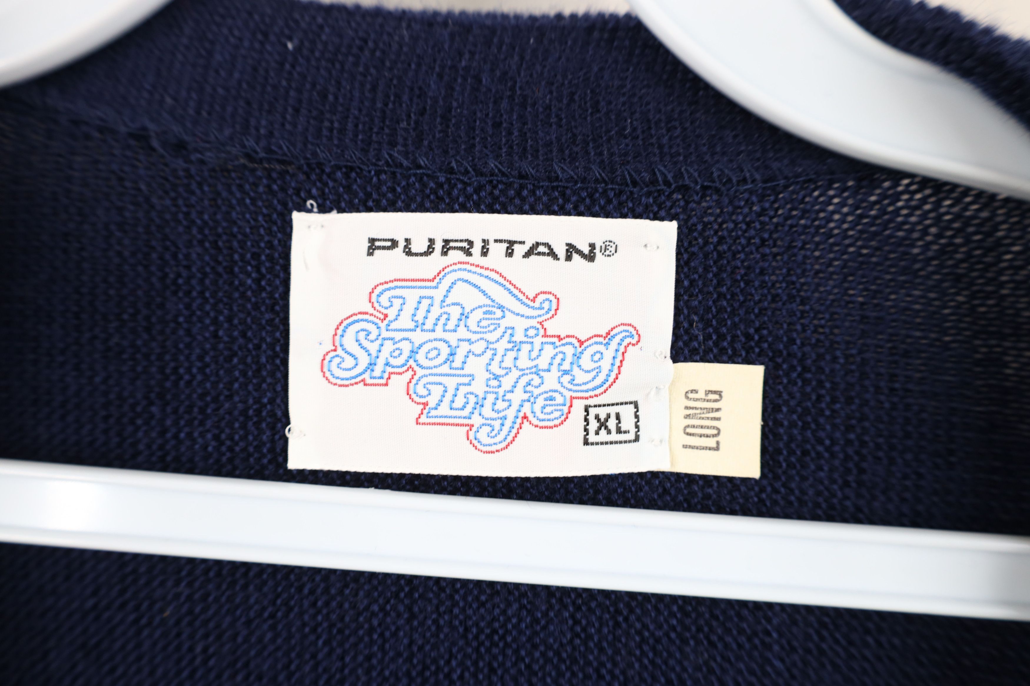 Vintage Vintage 70s Streetwear Knit Cardigan Sweater Navy Blue USA Size US XL / EU 56 / 4 - 6 Thumbnail