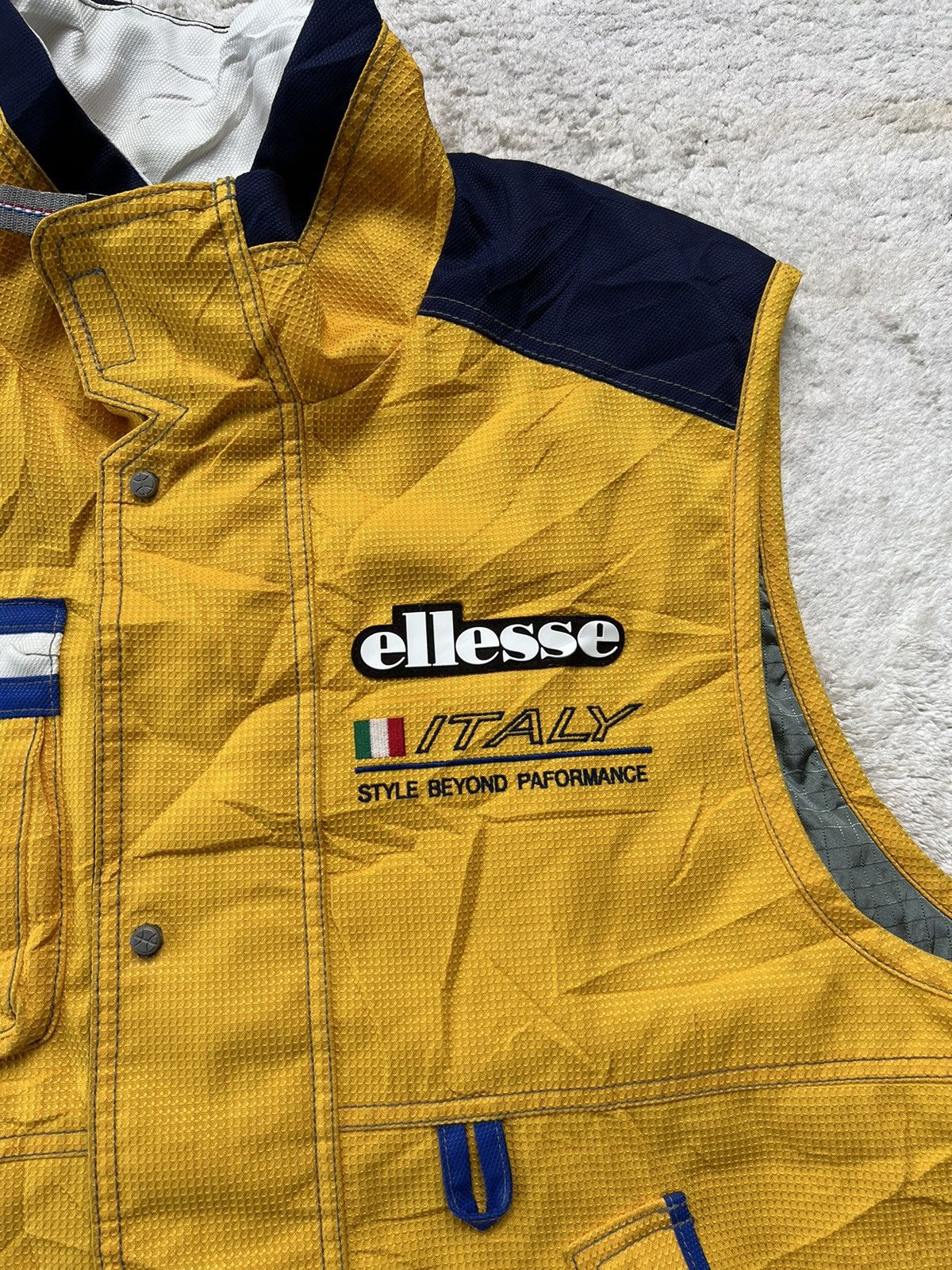 Ellesse × Vintage Vintage Ellesse Vest Sportwear italy Size US L / EU 52-54 / 3 - 3 Thumbnail