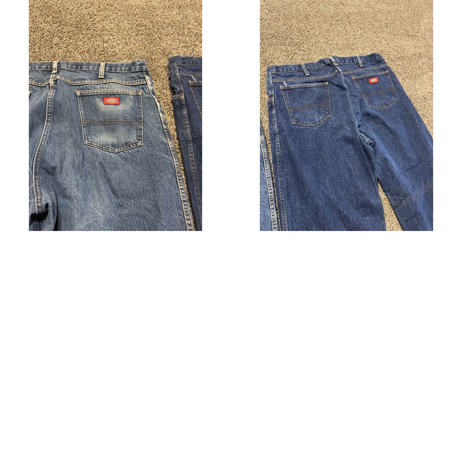 Dickies Dickies Jeans 40x32 Blue Denim 5-Pocket Regular Rise Straight Mens Size 40 Inseam 32 Size US 40 / EU 56 - 10 Thumbnail