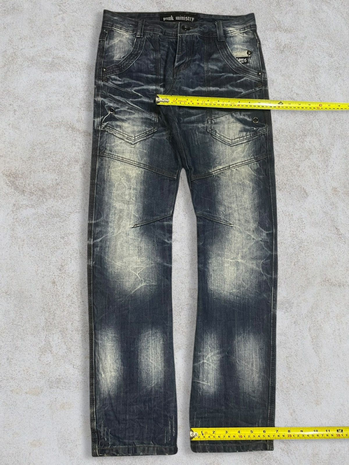 Seditionaries Vintage Japanese Denim Punk Ministry Crazy Washed Goth Jeans Size US 30 / EU 46 - 11 Thumbnail