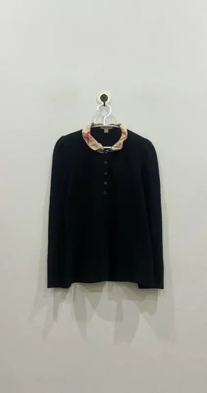 Burberry Burberry Black Cotton Women's Sweatshirt Size S / US 4 / IT 40 - 1 Thumbnail