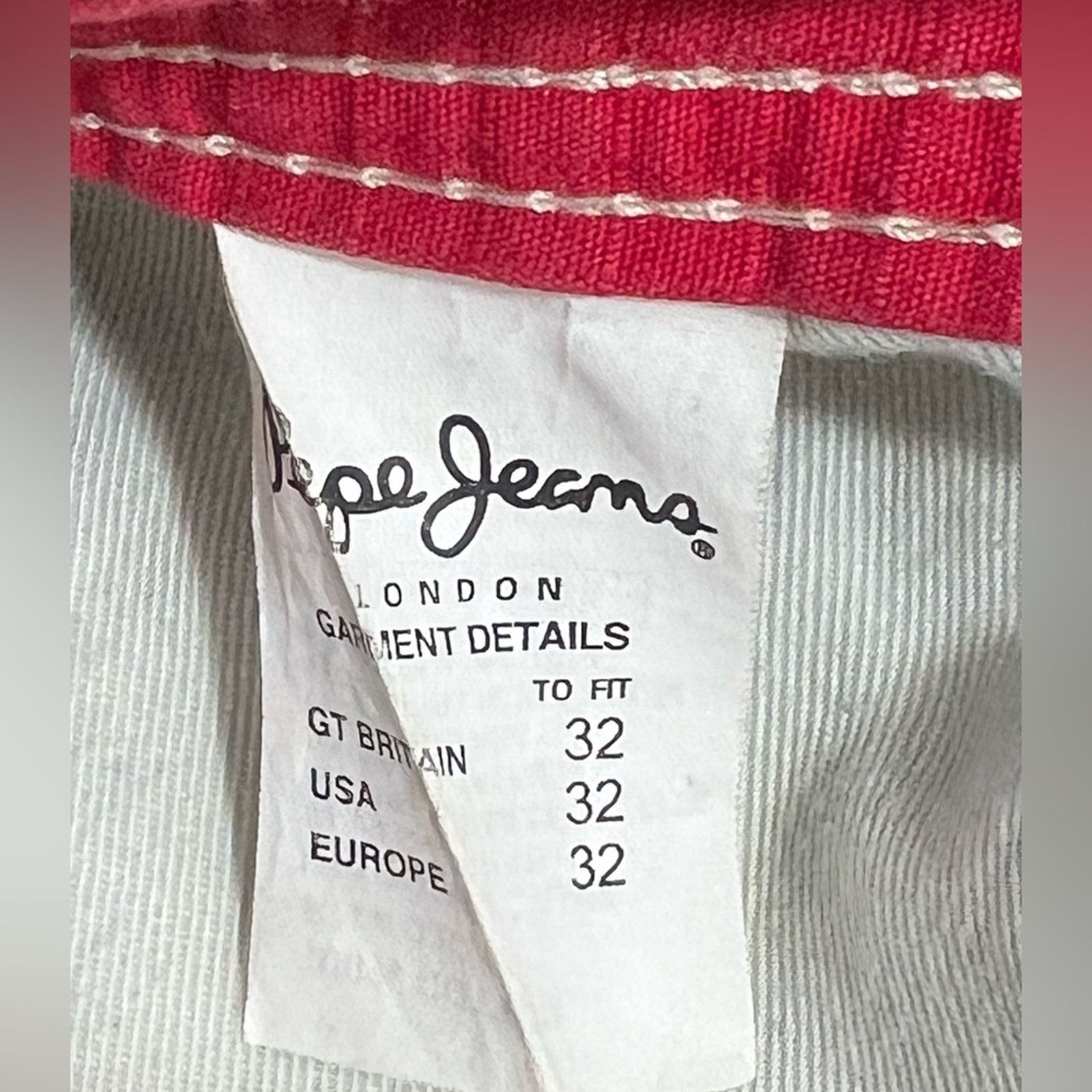 Pepe Jeans Vintage Pepe Jeans London 32x32 Embroidered Baggy 90’s RARE Size US 32 / EU 48 - 9 Thumbnail