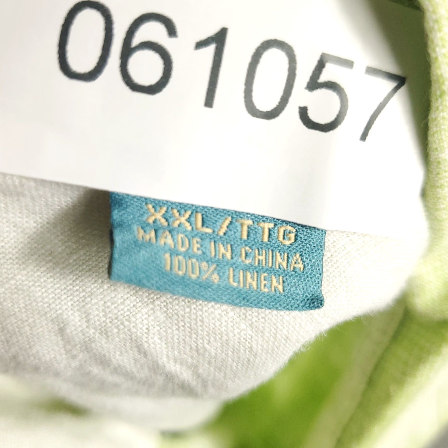 Tommy Bahama Tommy Bahama Shirt Mens 2XL Green Check Linen Button-Up Long Sleeve Shirt - Casual, Beach, Modern, Classic, Summer Mens 2XL Green Size US XXL / EU 58 / 5 - 8 Thumbnail