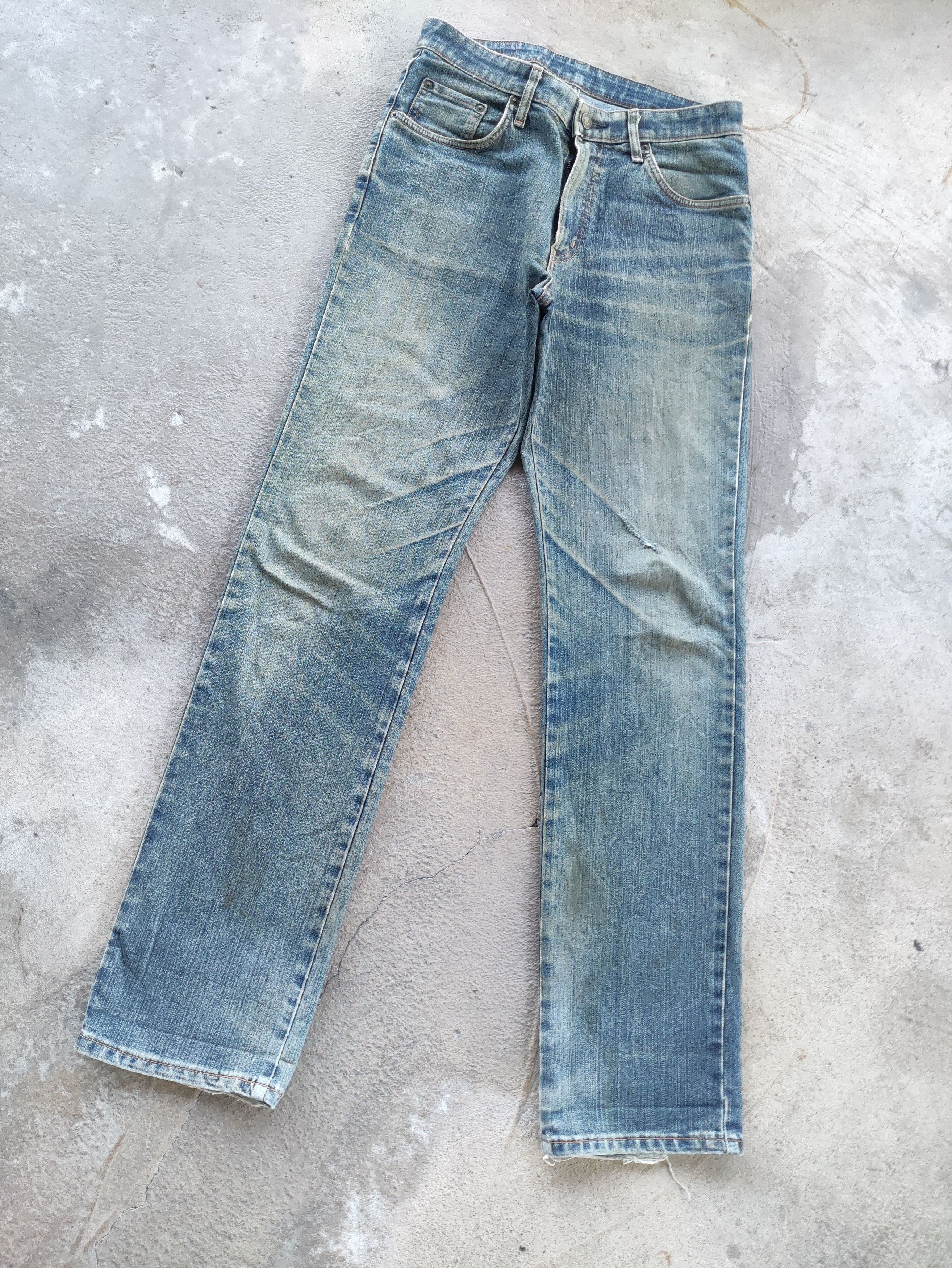 Edwin Vintage Edwin Jean Distressed Faded Denim Size US 32 / EU 48 - 2 Thumbnail