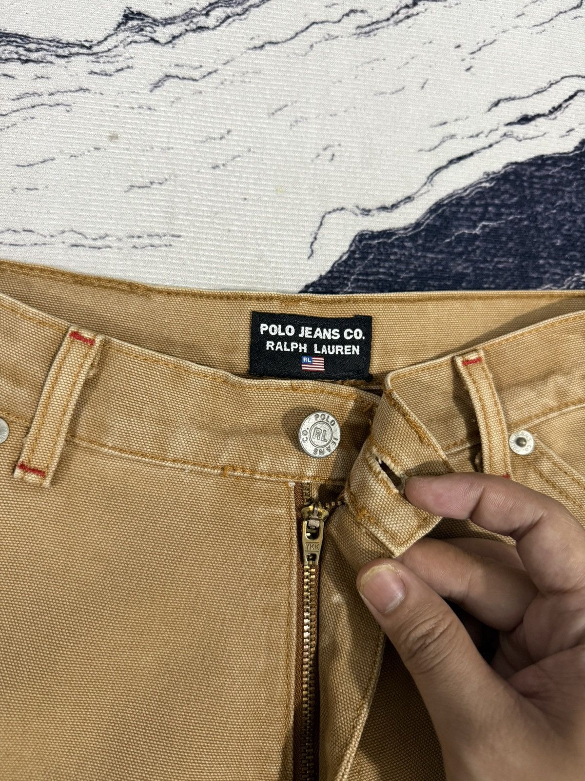 RRL Ralph Lauren Polo jeans ralph lauren carpenter double knee pants Size US 29 - 11 Thumbnail