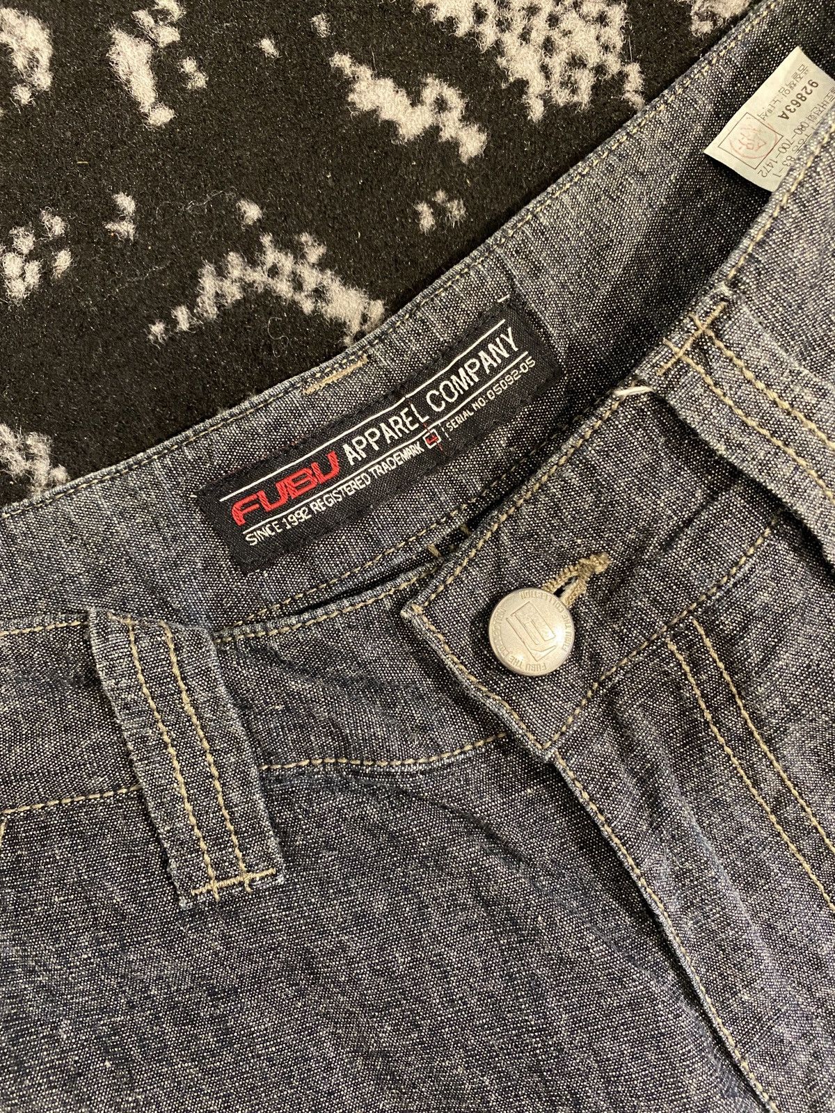 Fubu Fubu Gray Y2K Baggy Denim Vintage Size US 31 - 10 Thumbnail