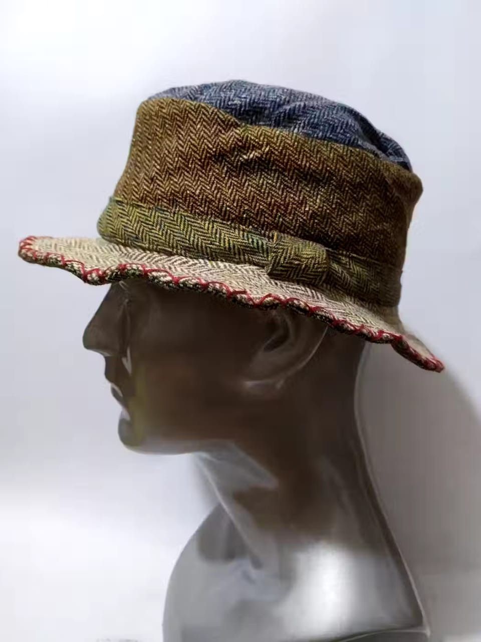 image of Italian Designers Grevi Bucket Hats Nice Design Patchwork in Mix, Men's