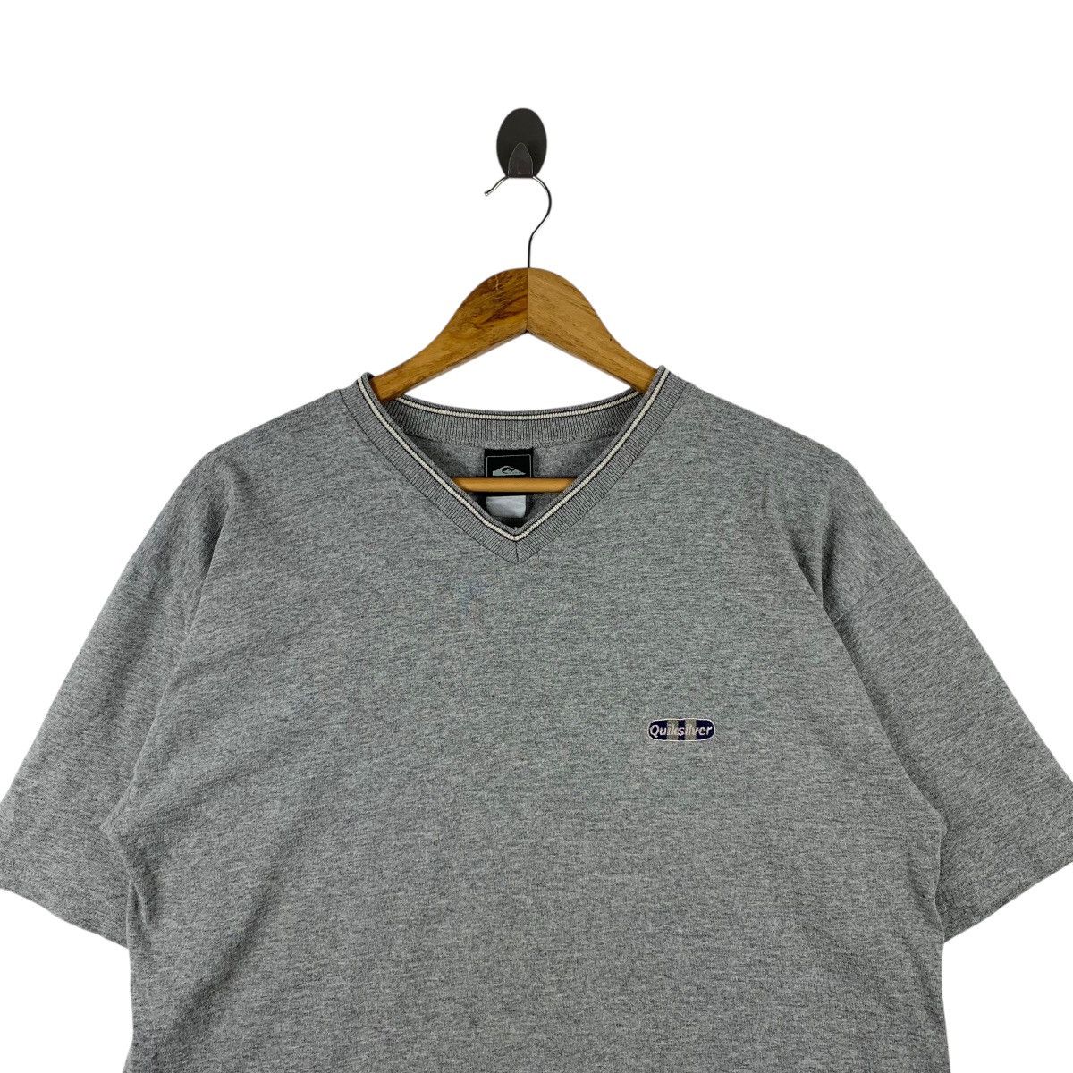 Quiksilver × Vintage Vintage QUIKSILVER Surfboard Surfing Small Logo T-Shirt Size US L / EU 52-54 / 3 - 2 Thumbnail