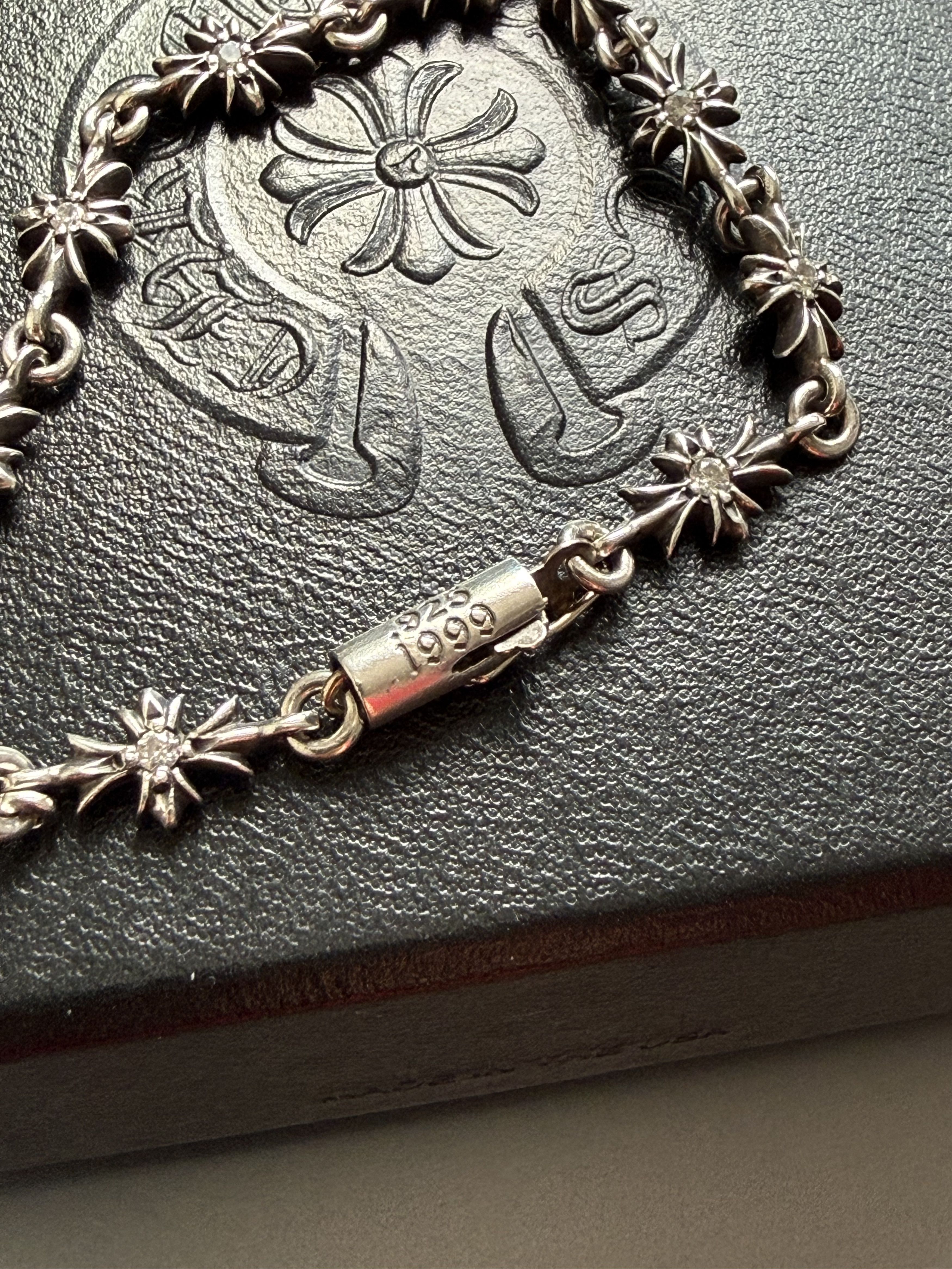Chrome Hearts Chrome Hearts Diamond Tiny E .925 Silver 12 Link Bracelet Size ONE SIZE - 10 Thumbnail