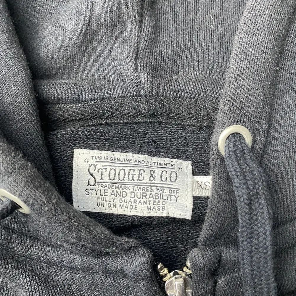 Japanese Brand Stooge & Co Skull Linen Zip Hoodie Size US S / EU 44-46 / 1 - 7 Thumbnail
