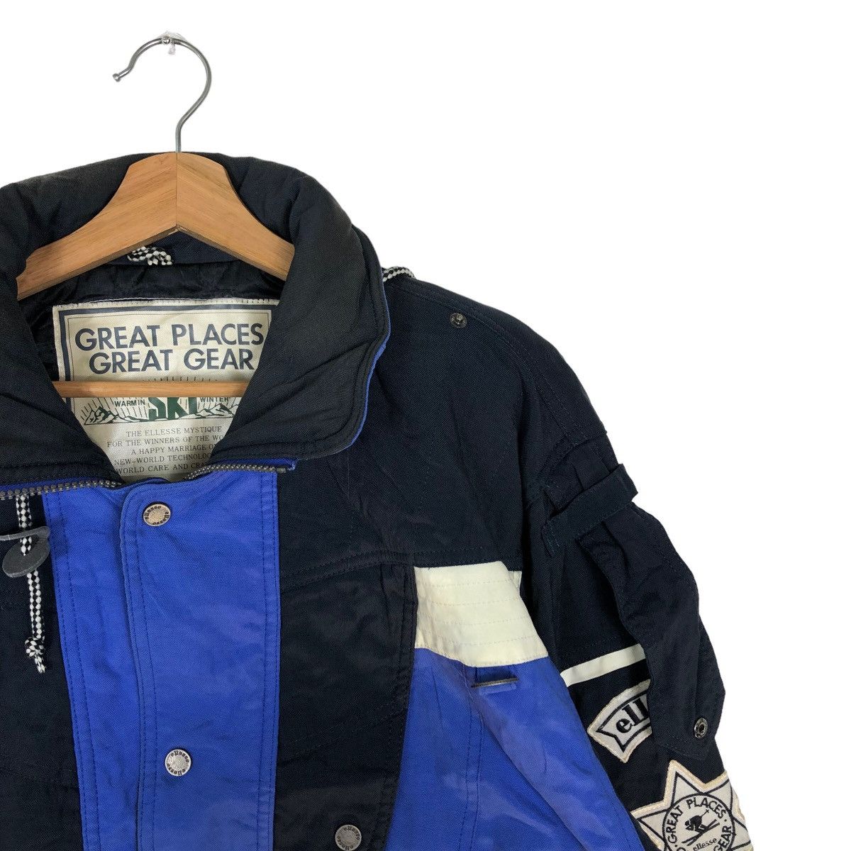 Japanese Brand 🔥VINTAGE CROPPED SKI JACKET ELLESSE GREAT PLACES GREAT GEAR Size US M / EU 48-50 / 2 - 7 Thumbnail