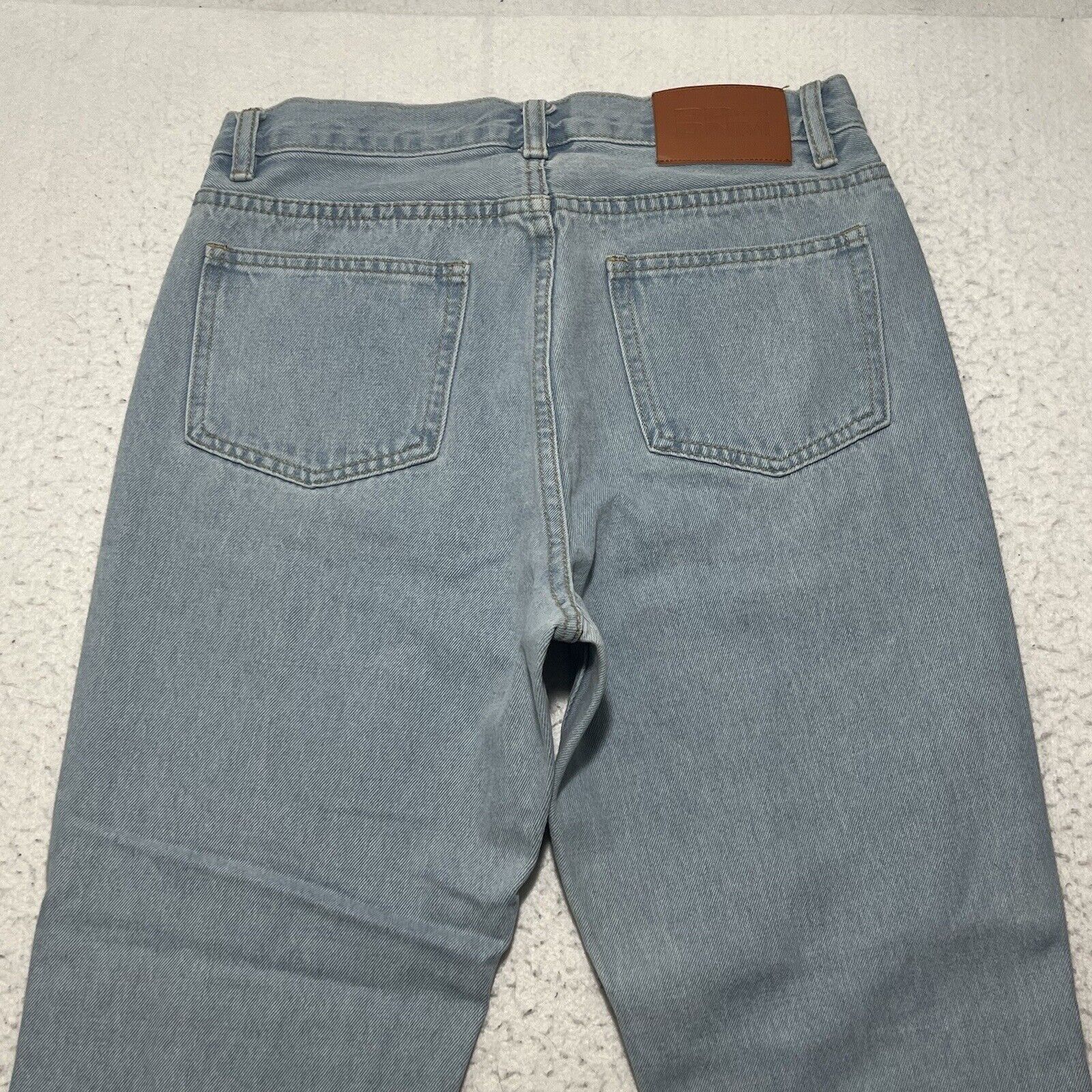 PRINCESS POLLY Princess Polly 4 (28x25) Straight Leg High Rise Ripped Jeans Size 27" / US 4 / IT 40 - 6 Thumbnail