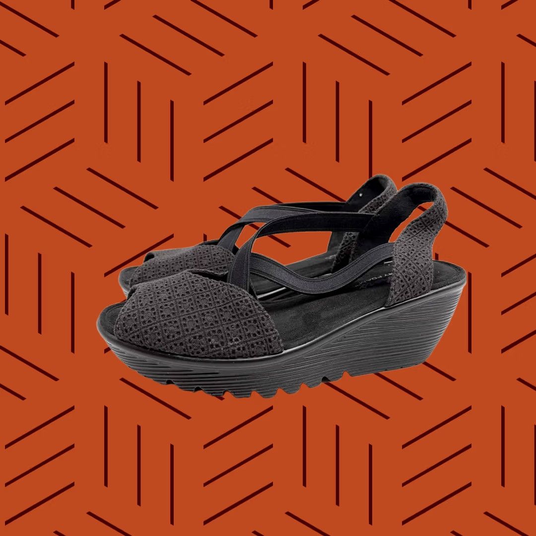 SKECHERS Skechers Black Size 9 Wedge Size US 9 / IT 39 - 1 Thumbnail