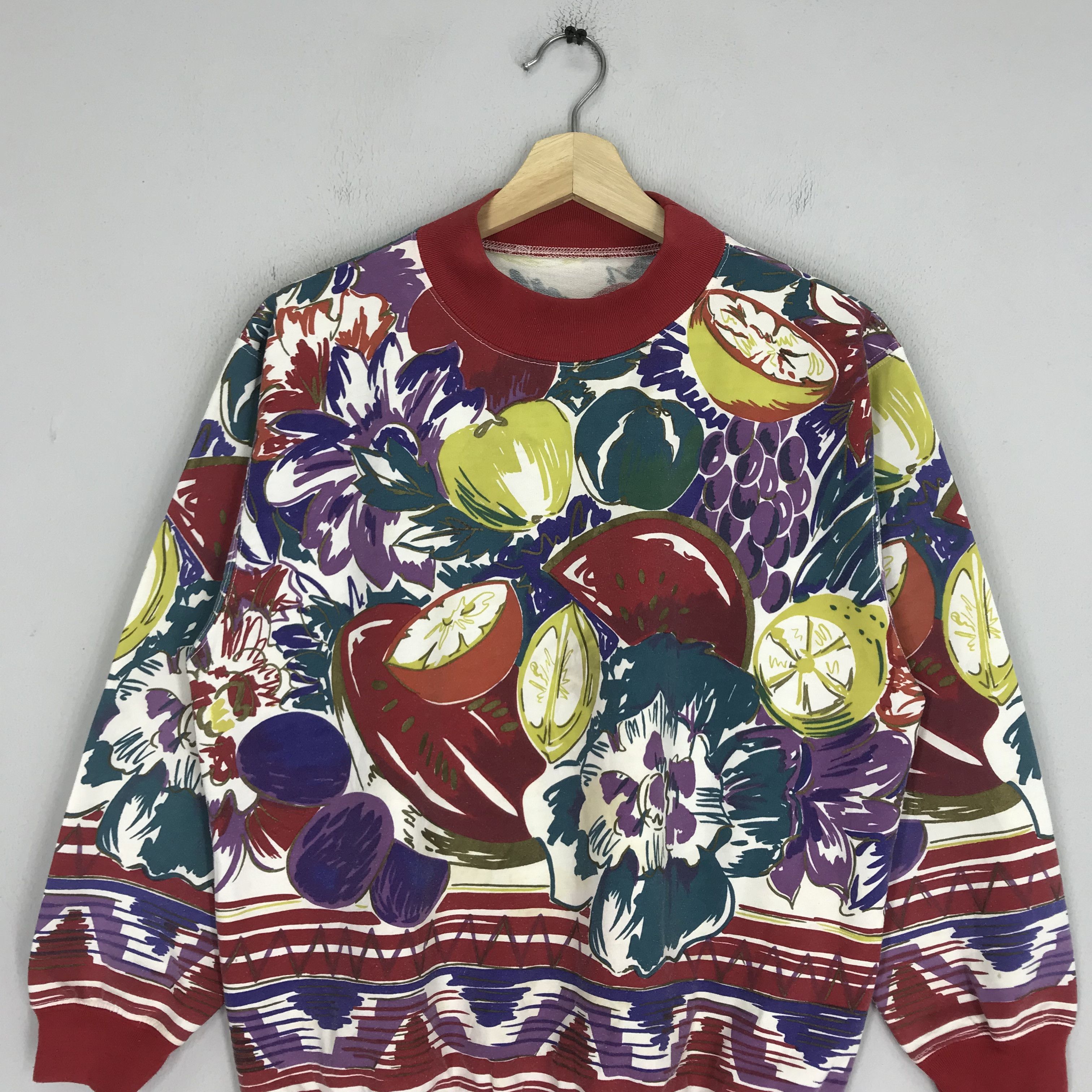 Arts & Science Vintage 90s Retro Fruit Flower Pop Art - 55 Size US M / EU 48-50 / 2 - 2 Thumbnail