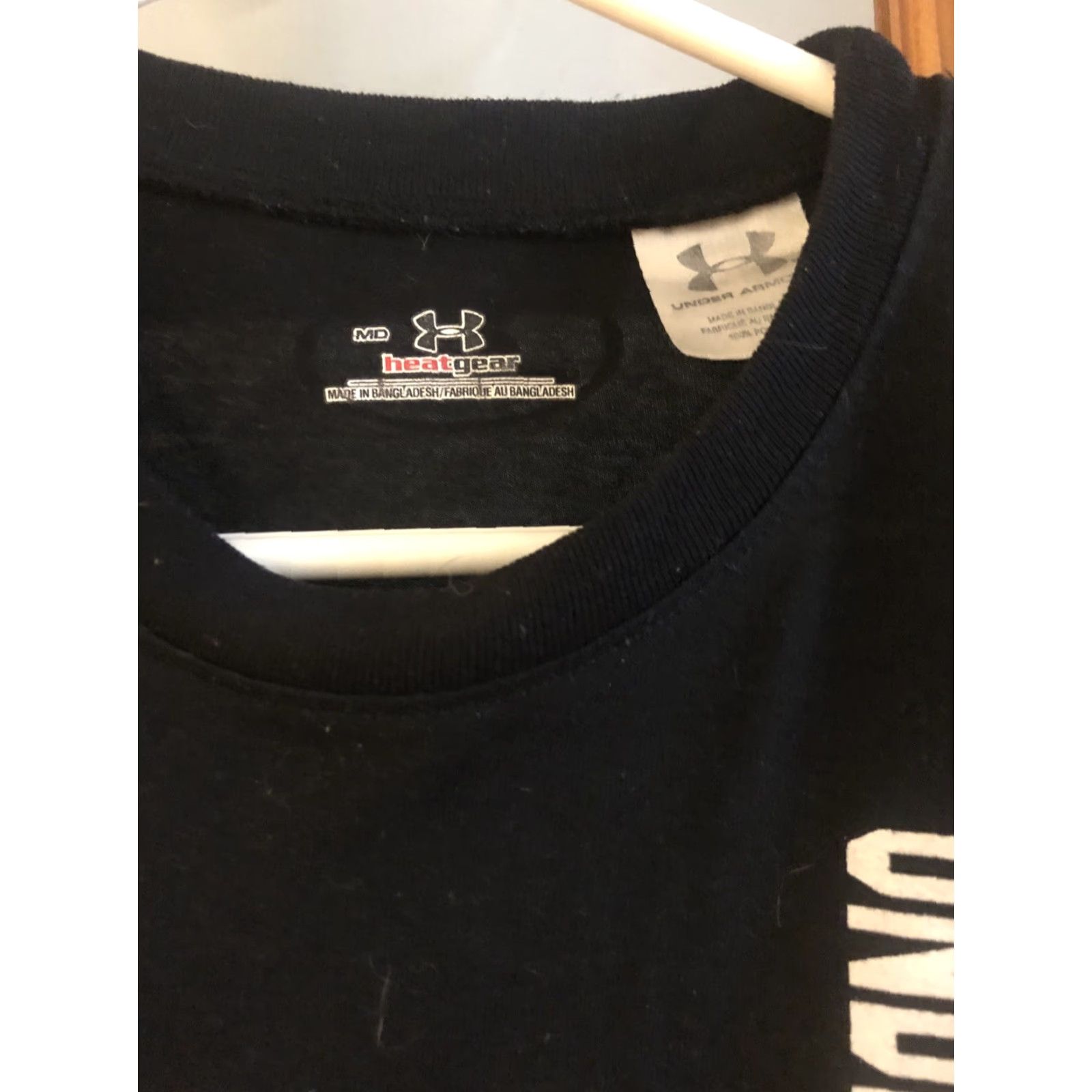 Under Armour Under Armour HeatGear Mens M Short Sleeve T-Shirt Black Logo Graphic Shirt Crew Neck Size US M / EU 48-50 / 2 - 4 Thumbnail