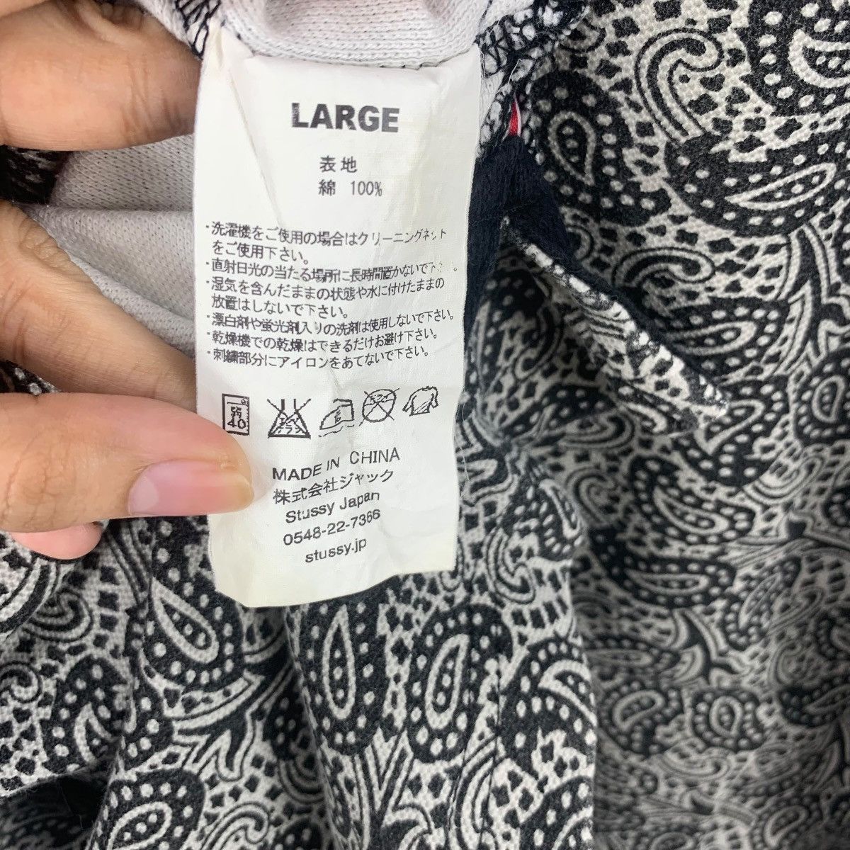 Stussy Vintage STUSSY LOS ANGELES Collection Paisley Polo Tee Shirt Size US L / EU 52-54 / 3 - 11 Thumbnail