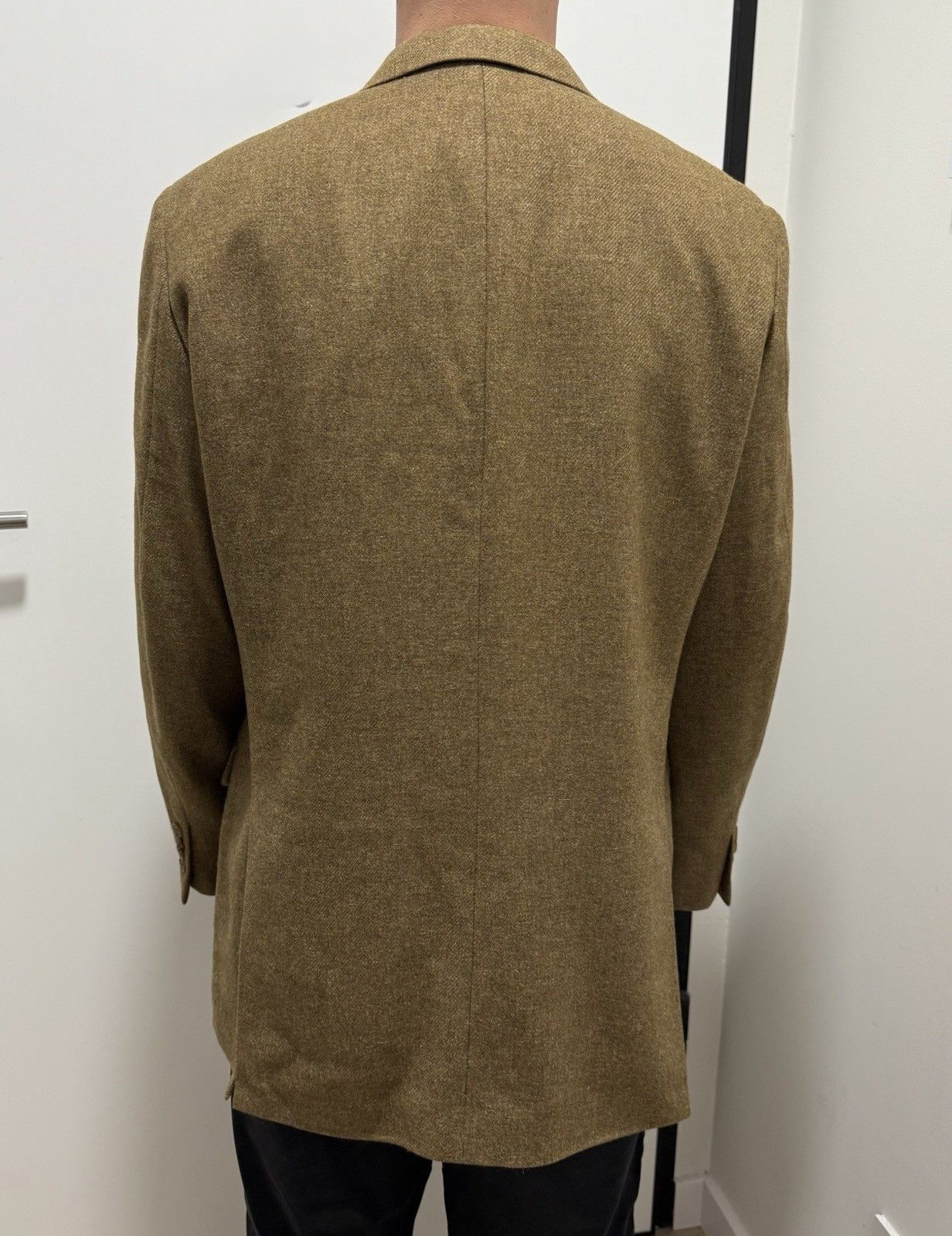 Loro Piana Mens Blazer Ing Loro Piana Cashmere Coarsehair Goat Wool Size 44L - 10 Thumbnail