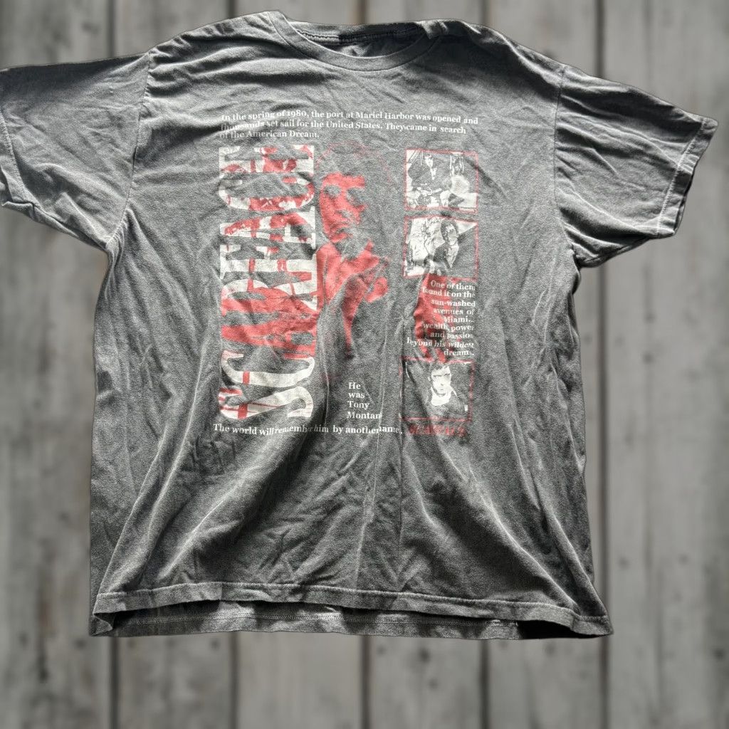 Ripple Junction Ripple Junction Scarface Shirt Mens XL Gray Tony Montana Graphic Tee Movie Size US XL / EU 56 / 4 - 1 Thumbnail