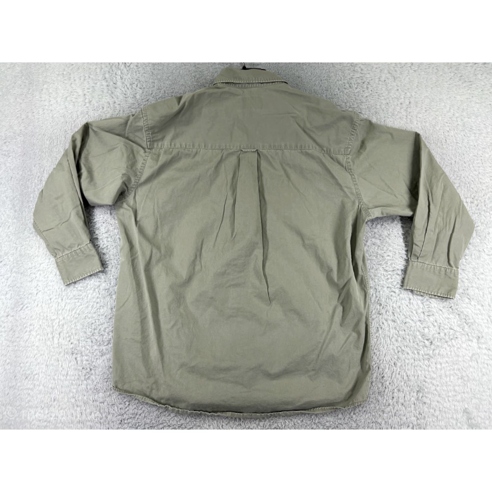 Club Room Club Room Shirt Mens 15.5 Green 100% Cotton Twill Button Up Long Sleeve Workwear Size US M / EU 48-50 / 2 - 2 Thumbnail