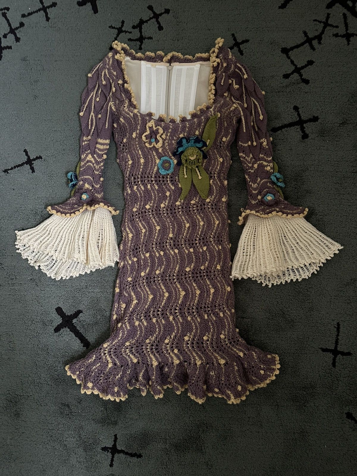 Vivienne Westwood Archive Vivienne Westwood Fall 1994 Knit Corset Mini Dress Size L / US 10 / IT 46 - 2 Thumbnail