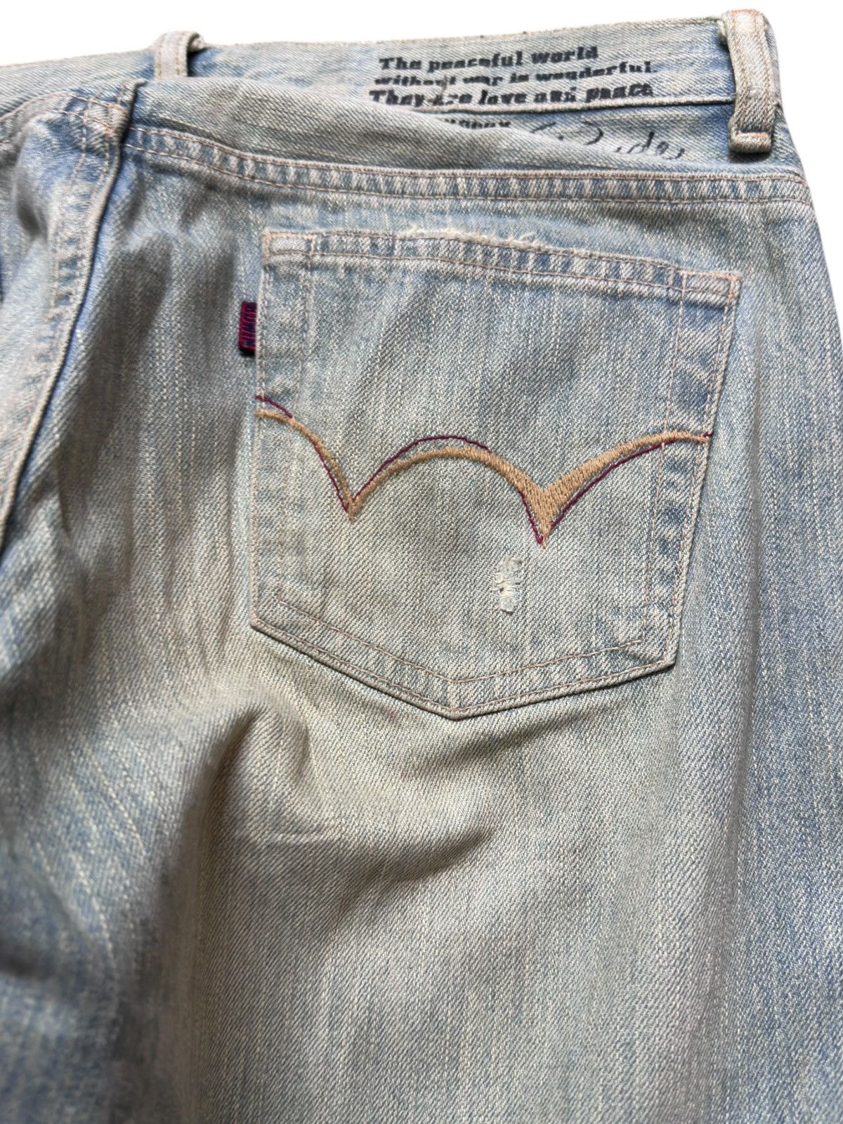 Edwin Vintage Edwin Miss 503WS Mudwash Grunge Distressed Denim Size US 30 / EU 46 - 8 Thumbnail