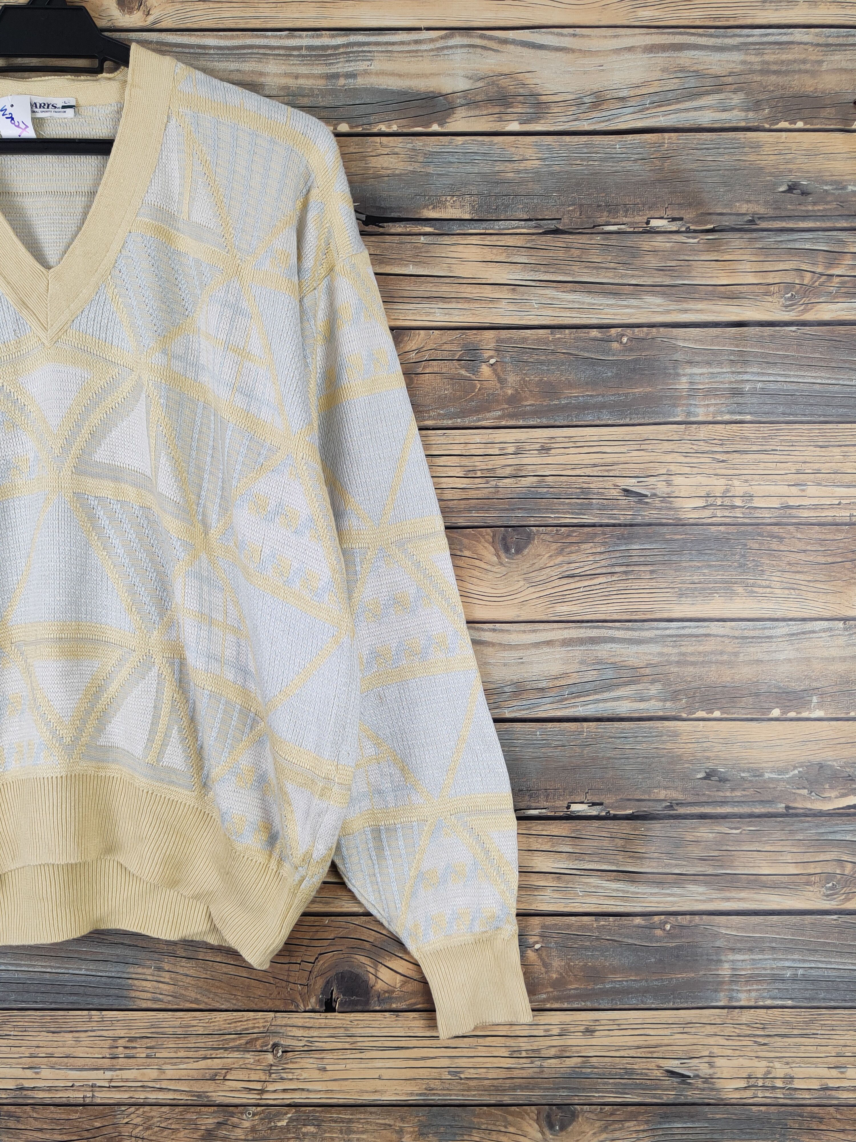 Vintage Paris vintage Yellow Knitwear Sweatshirts #W2027 Size L / US 10 / IT 46 - 5 Thumbnail