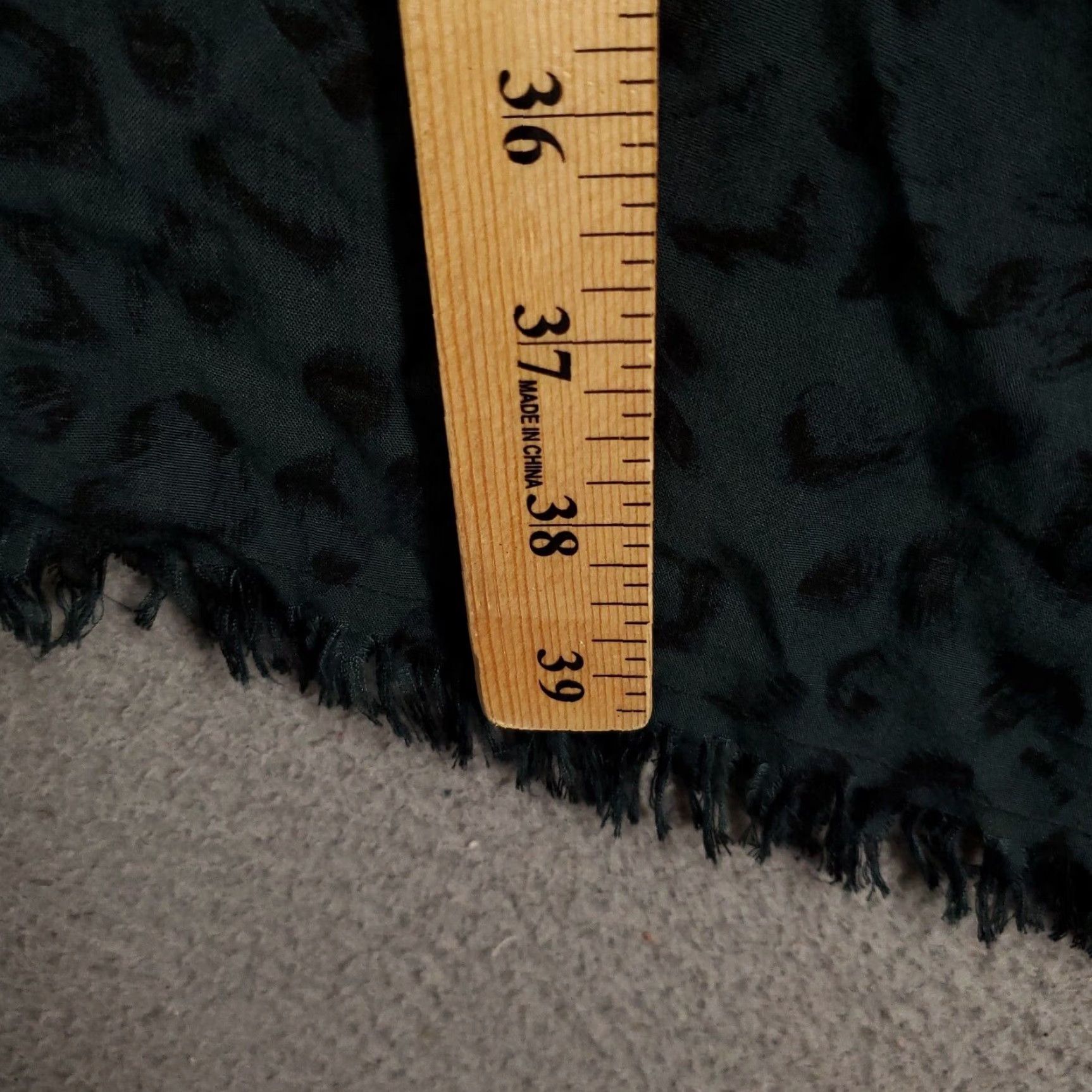 Vintage Boho Cardigan Oversized Medium White Blue Black Leopard Animal Print Open Flowy Size M / US 6-8 / IT 42-44 - 3 Thumbnail