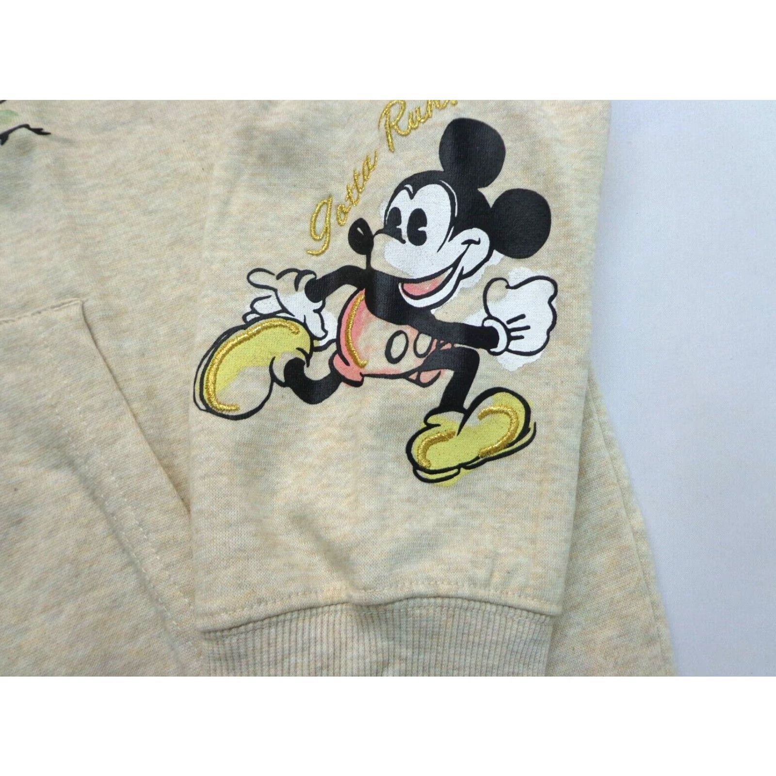 Disney Disney Mickey & Minnie Mouse Have Places to Go, Friends to See Sweatshirt Hoodie Large Woman Regular Pullover Hooded Beige Be... Size L / US 10 / IT 46 - 3 Thumbnail