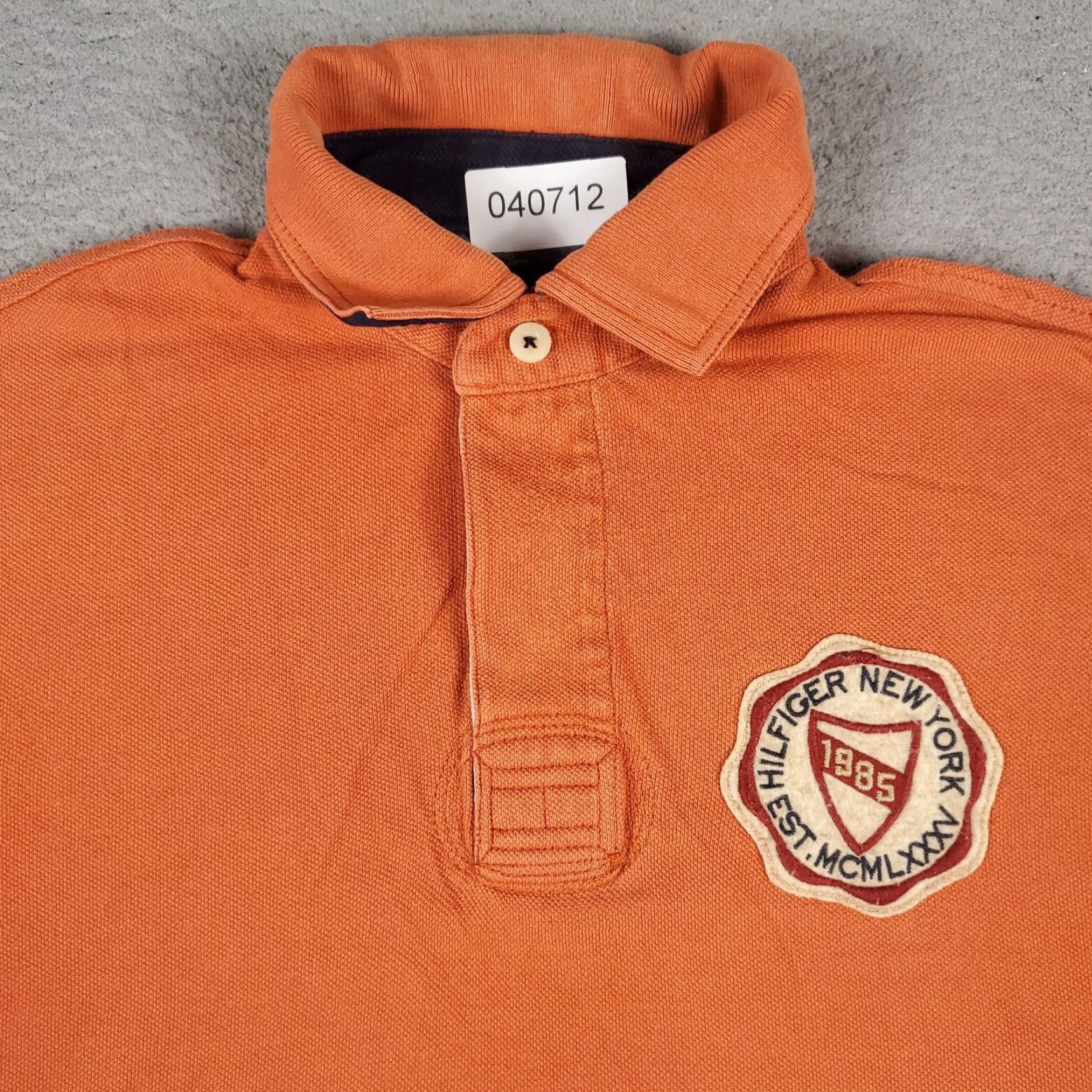 Tommy Hilfiger Tommy Hilfiger Polo Shirt Mens Small Orange Casual Short Sleeve Activewear Size US S / EU 44-46 / 1 - 2 Thumbnail