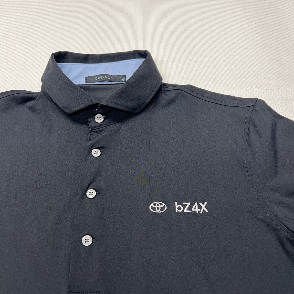 Japanese Brand Greyson Polo Shirt Black Golf Toyota BZ4X Logo Auto Car Size US M / EU 48-50 / 2 - 2 Thumbnail