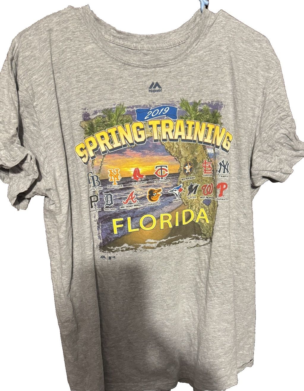 Majestic Grapefruit League Majestic 2019 Spring Training T-shirt Gray Size US L / EU 52-54 / 3 - 1 Thumbnail